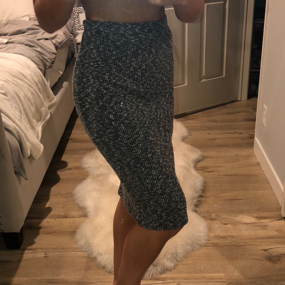 Sans souci waffle pencil skirt
